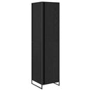 Warderobe med dør Sort eg 50 x 50 x 200 cm Konstrueret træ