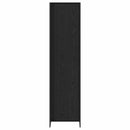 Warderobe med dør Sort eg 50 x 50 x 200 cm Konstrueret træ