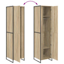 Warderobe med dør Sonoma 50 x 50 x 200 cm Konstrueret træ