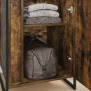 Warderobe med dør Røget Eg 50 x 50 x 200 cm Konstrueret træ