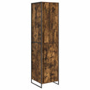 Warderobe med dør Røget Eg 50 x 50 x 200 cm Konstrueret træ