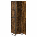 Warderobe med dør Røget Eg 50 x 50 x 200 cm Konstrueret træ