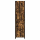 Warderobe med dør Røget Eg 50 x 50 x 200 cm Konstrueret træ
