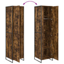 Warderobe med dør Røget Eg 50 x 50 x 200 cm Konstrueret træ