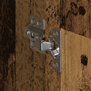 Warderobe med dør Gammelt træ 50 x 50 x 200 cm Konstrueret træ
