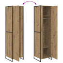 Warderobe med dør Artisan eg 50 x 50 x 200 cm Konstrueret træ