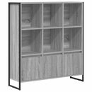 Bogskab 2 pcs Grå Sonoma 99,5 x 30 x 108 cm Konstrueret træ