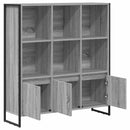 Bogskab 2 pcs Grå Sonoma 99,5 x 30 x 108 cm Konstrueret træ