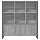 Bogskab 2 pcs Grå Sonoma 99,5 x 30 x 108 cm Konstrueret træ