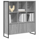 Bogskab 2 pcs Grå Sonoma 99,5 x 30 x 108 cm Konstrueret træ