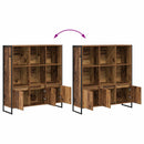 Bogskab 2 pcs Gammelt træ 99,5 x 30 x 108 cm Konstrueret træ