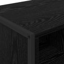 Sideboard 2 pcs Sort eg 81 x 36 x 150.5 cm Konstrueret træ