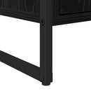 Sideboard 2 pcs Sort eg 81 x 36 x 150.5 cm Konstrueret træ
