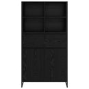 Sideboard Sort eg 81 x 36 x 150.5 cm Konstrueret træ