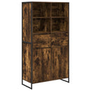 Sideboard 2 pcs Røget Eg 81 x 36 x 150.5 cm Konstrueret træ