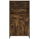 Sideboard 2 pcs Røget Eg 81 x 36 x 150.5 cm Konstrueret træ