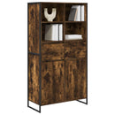 Sideboard 2 pcs Røget Eg 81 x 36 x 150.5 cm Konstrueret træ