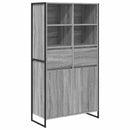 Sideboard 2 pcs Grå Sonoma 81 x 36 x 150.5 cm Konstrueret træ
