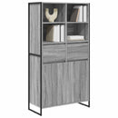 Sideboard 2 pcs Grå Sonoma 81 x 36 x 150.5 cm Konstrueret træ
