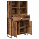 Sideboard 2 pcs Gammelt træ 81 x 36 x 150.5 cm Konstrueret træ