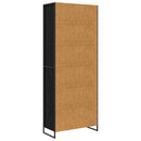 Høje Skabe Sort eg 79 x 36 x 200 cm Konstrueret træ