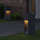 Solar Led Sti Lys 2 pcs Antracit Koldvalset Stål