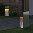 Solar Led Sti Lys med batteridrevne lys 2 pcs Sølv Galvaniseret