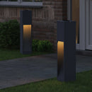 Solar Led Sti Lys 2 pcs Antracit Koldvalset Stål