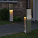 Solar Led Sti Lys 2 pcs Sølv Rustfrit stål