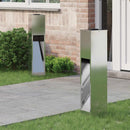Solar Led Sti Lys med batteridrevne lys 2 pcs Sølv Galvaniseret