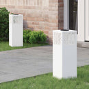 Solar LED sti lys 2 pcs Hvid Koldvalset Stål