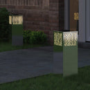 Solar LED sti lys 2 pcs Sølv Rustfrit stål