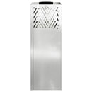 Solar LED sti lys med batteridrevne lys 2 pcs Sølv Galvaniseret