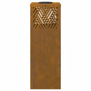 Solar LED sti lys med batteridrevne lys 2 pcs Bronze Cortenstål
