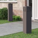 Solar LED sti lys 2 pcs Sort Koldvalset Stål