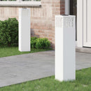 Solar LED sti lys 2 pcs Hvid Koldvalset Stål