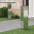 Solar LED sti lys med batteridrevne lys 2 pcs Sølv Galvaniseret