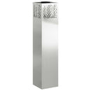 Solar LED sti lys med batteridrevne lys 2 pcs Sølv Galvaniseret