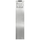 Solar LED sti lys med batteridrevne lys 2 pcs Sølv Galvaniseret