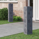 Solar LED sti lys 2 pcs Antracit Koldvalset Stål