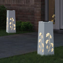 Solar LED sti lys 2 pcs Hvid Koldvalset Stål