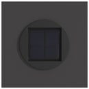 Solar LED sti lys 2 pcs Sort Koldvalset Stål