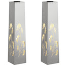 Solar LED sti lys 2 pcs Sølv Rustfrit stål