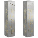 Solar LED sti lys 2 pcs Rusten Galvaniseret