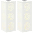 Solar LED sti lys 2 pcs Hvid Koldvalset Stål