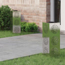 Solar LED sti lys 2 pcs Sølv Rustfrit stål