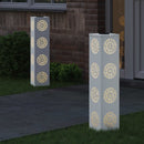 Solar LED sti lys 2 pcs Hvid Koldvalset Stål