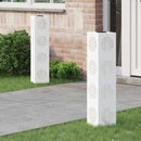 Solar LED sti lys 2 pcs Hvid Koldvalset Stål