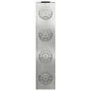 Solar LED sti lys 2 pcs Sølv Galvaniseret Stål