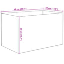 Akvarium med opbevaring Transparent 50 x 30 x 30 cm Glas